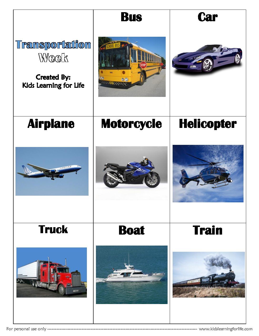 transportation-vocabulary